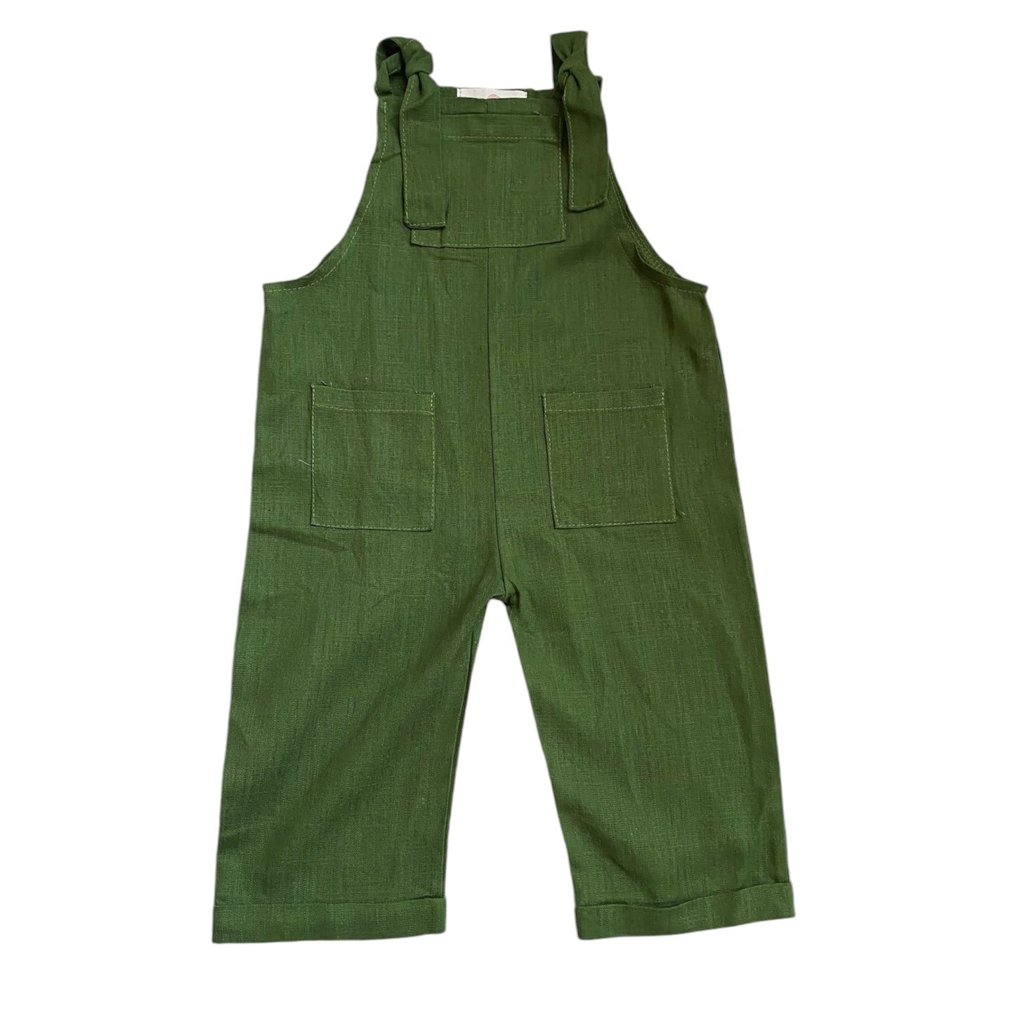 Joe Linen Romper - Forest Green