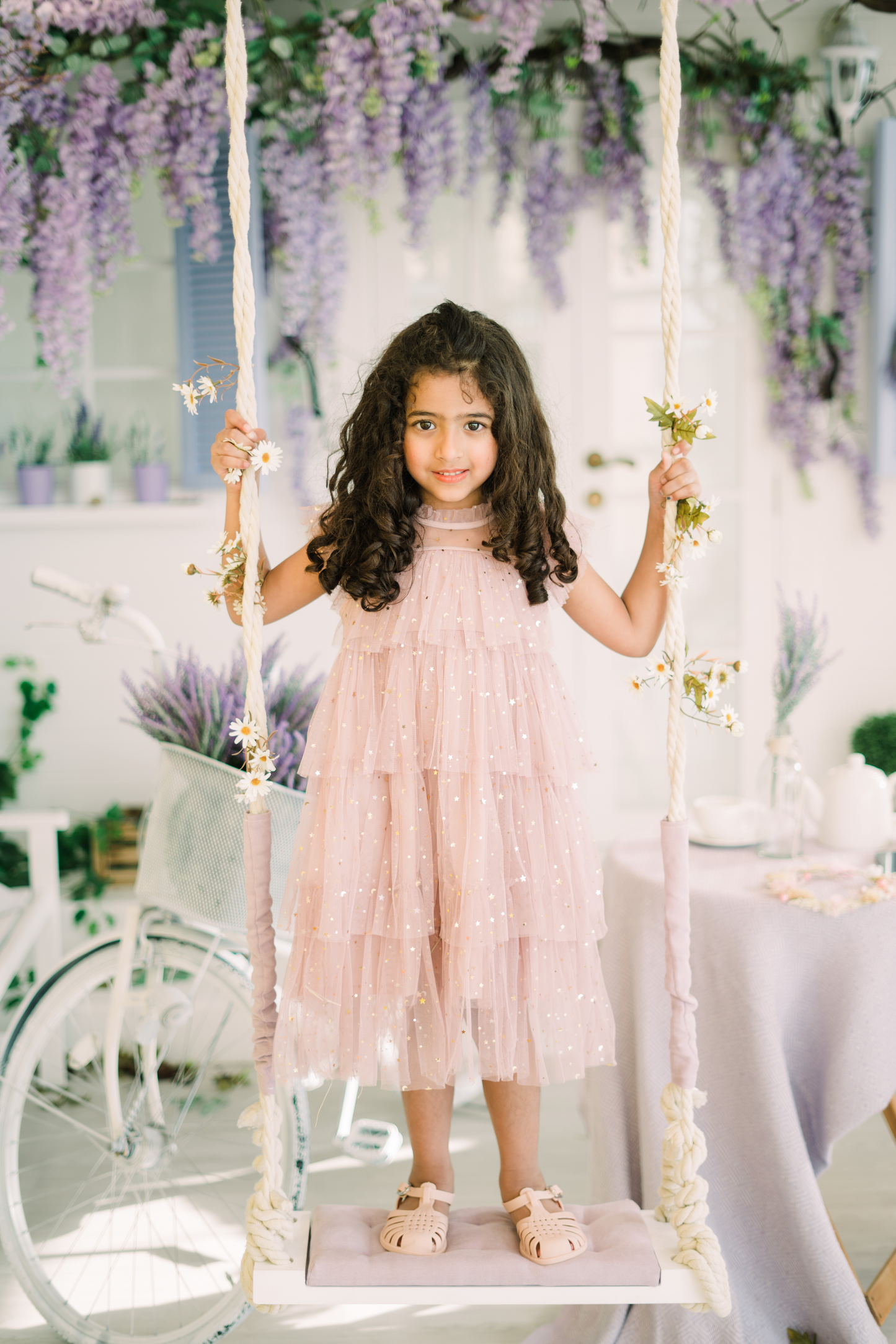 Princess Tulle Dress - Rose Gold