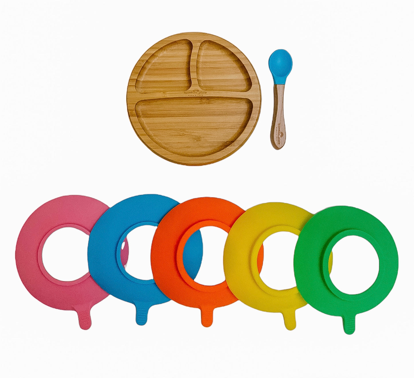Bamboo Round Suction Plte
