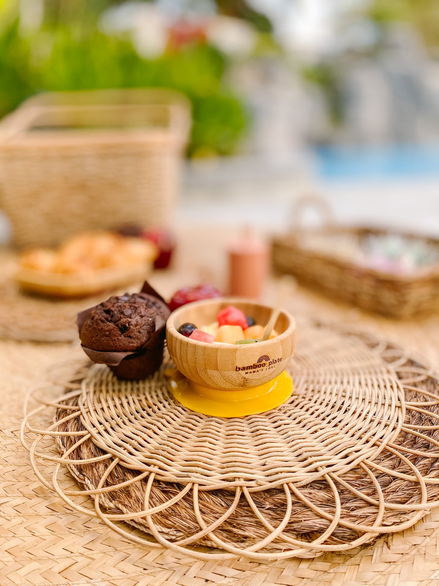 Bamboo Suction Bowl