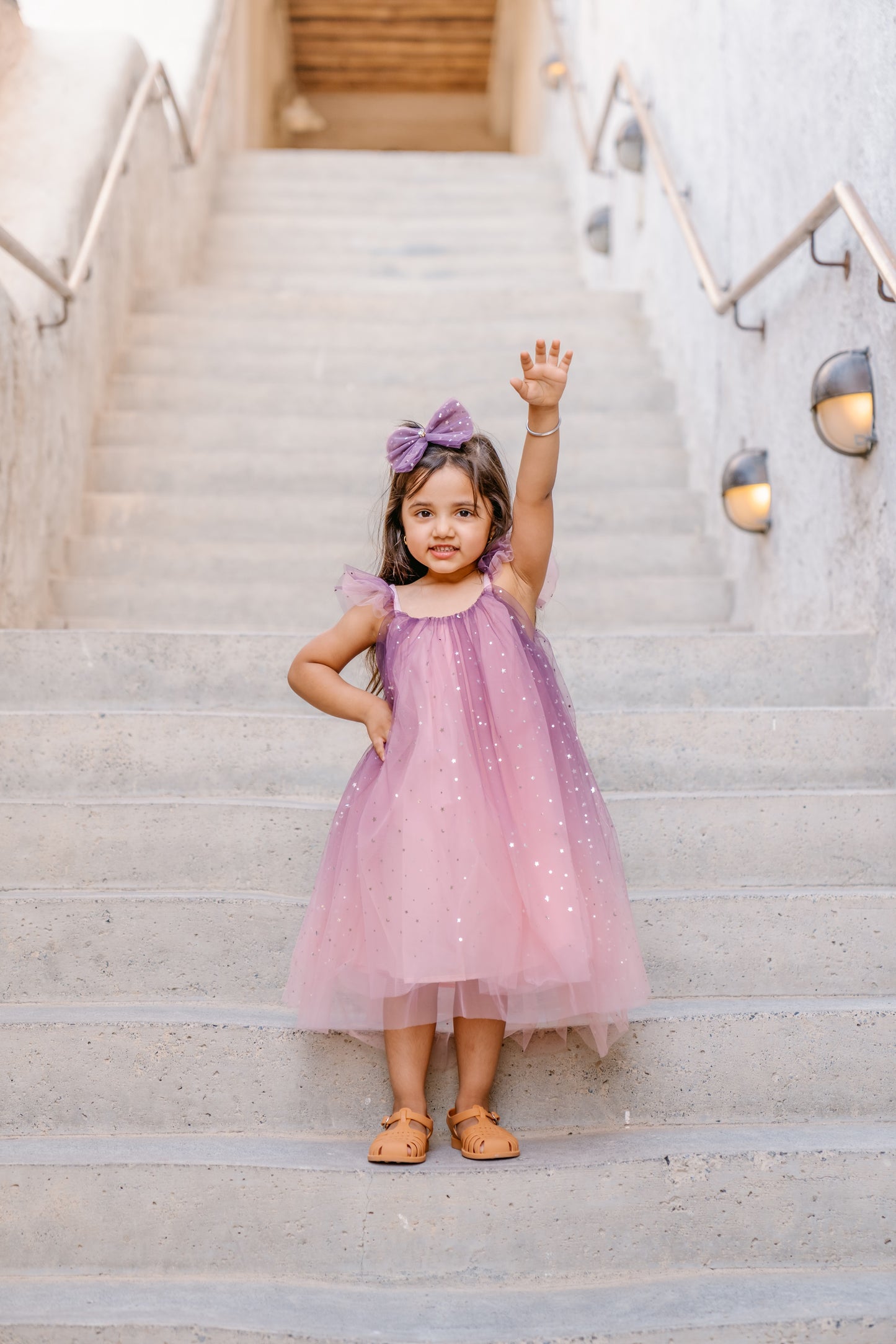 Belle Dress in Midnight Pink