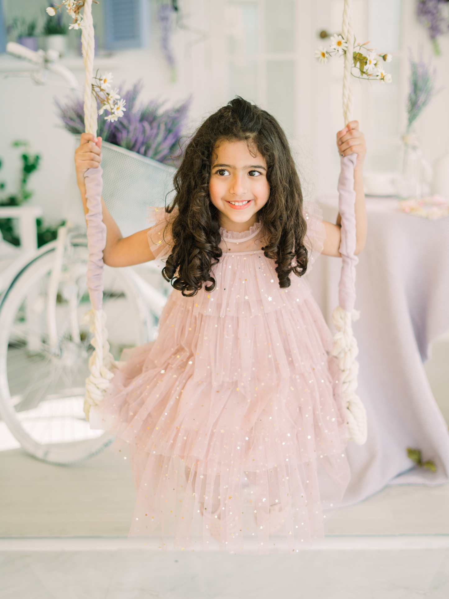 Princess Tulle Dress - Rose Gold