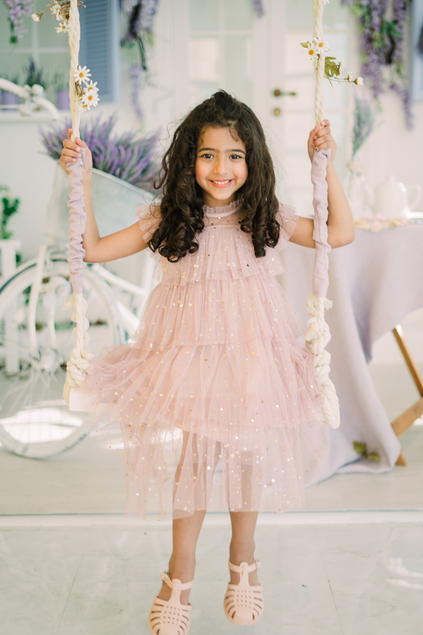 Princess Tulle Dress - Rose Gold