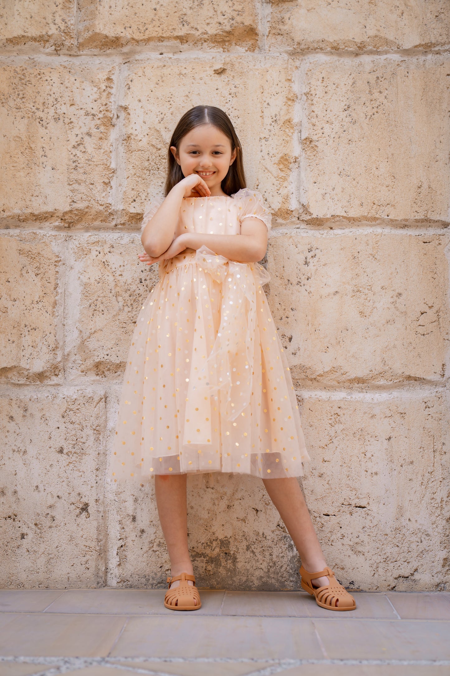 Feliz Dress Gold