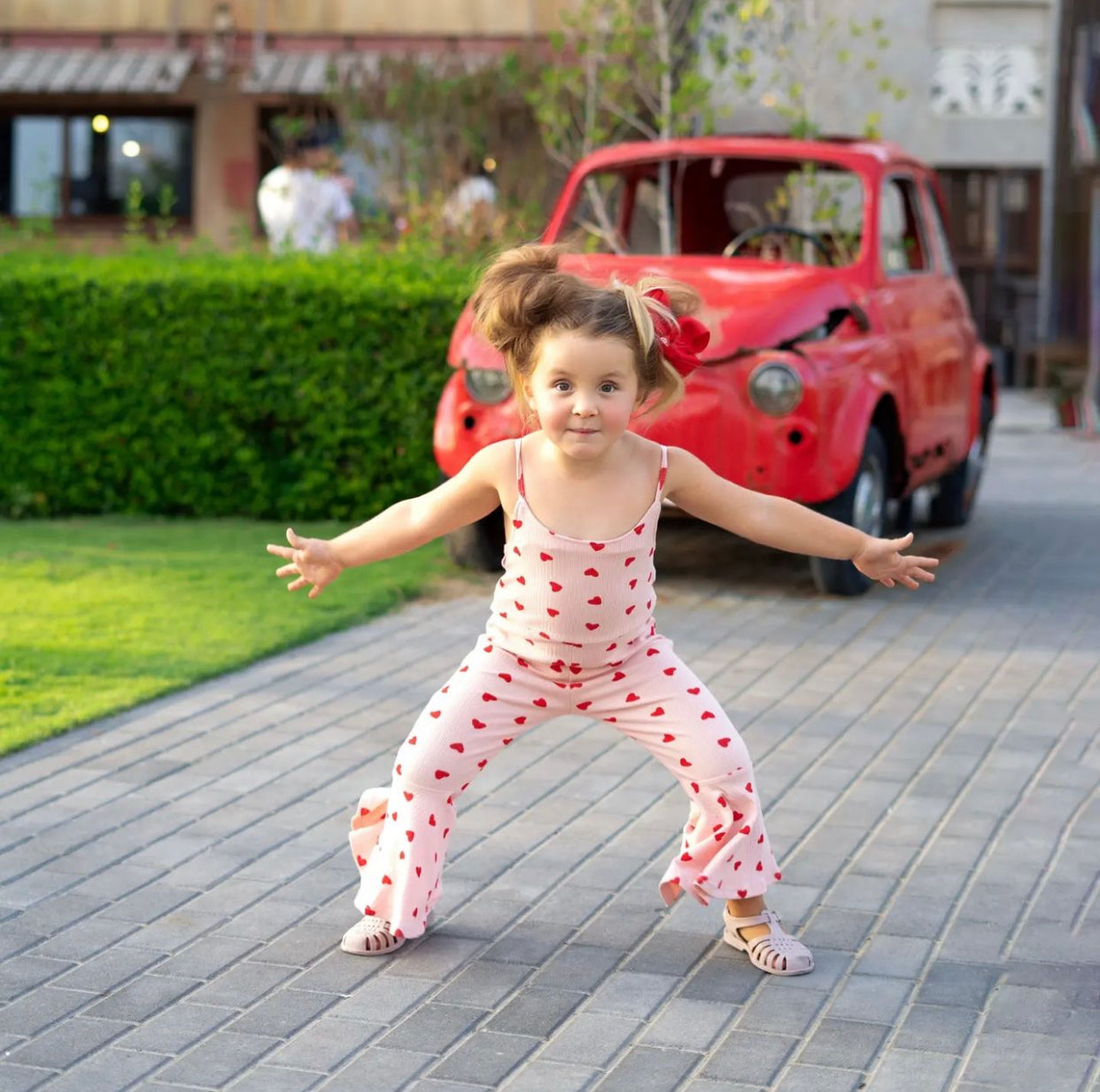 Heart Bell Bottom Jumpsuit