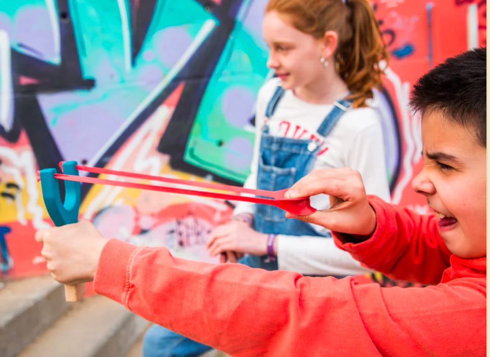 Beech wood slingshot - Blue