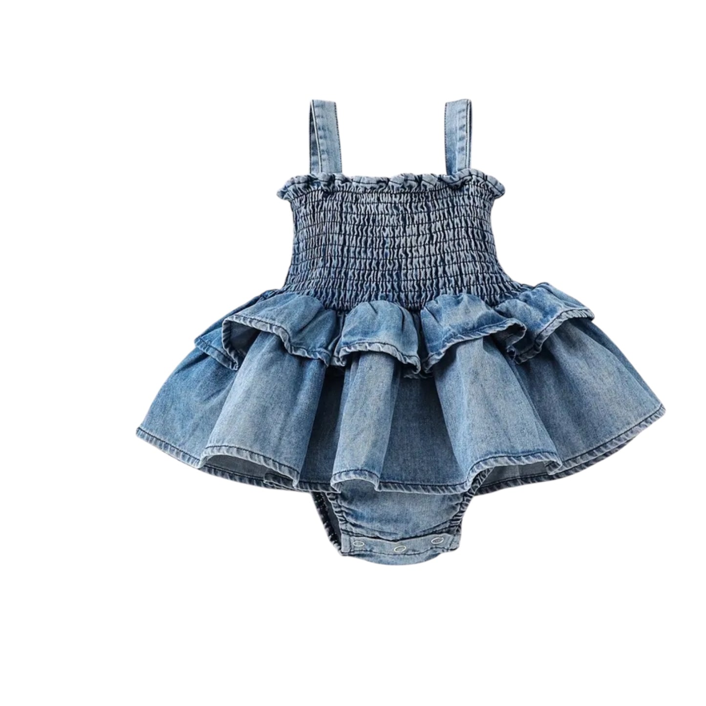Denim Girl Romper