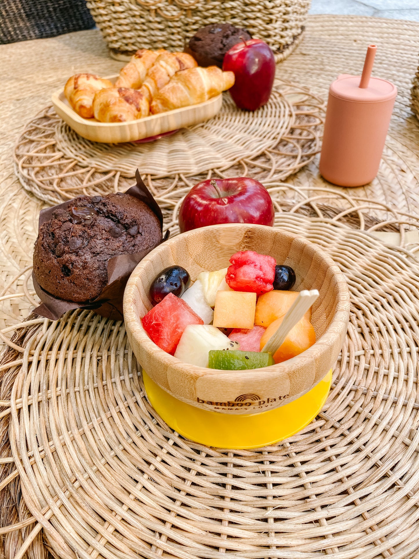 Bamboo Suction Bowl