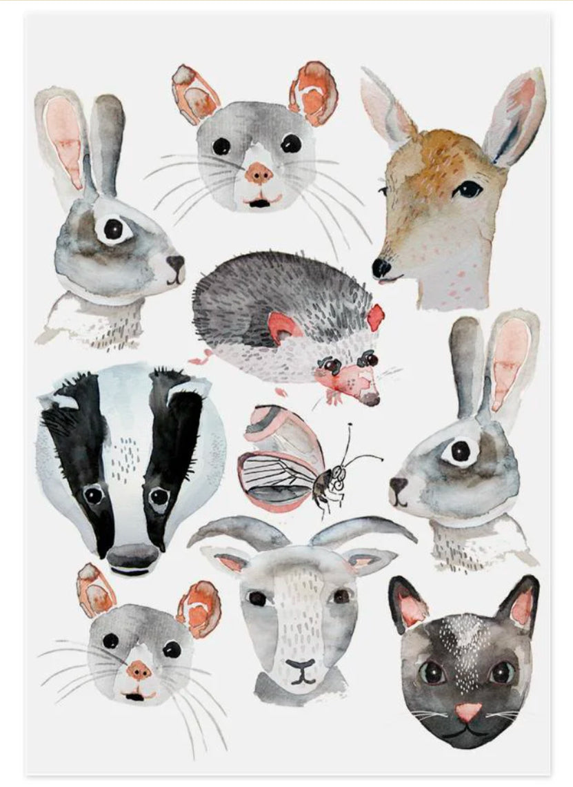 Animal friends - Kids organic vegan tattoos