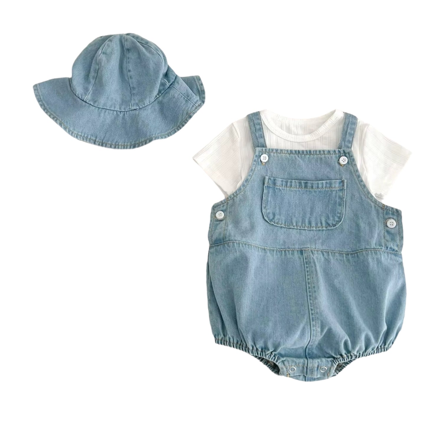 Denim Romper Boy