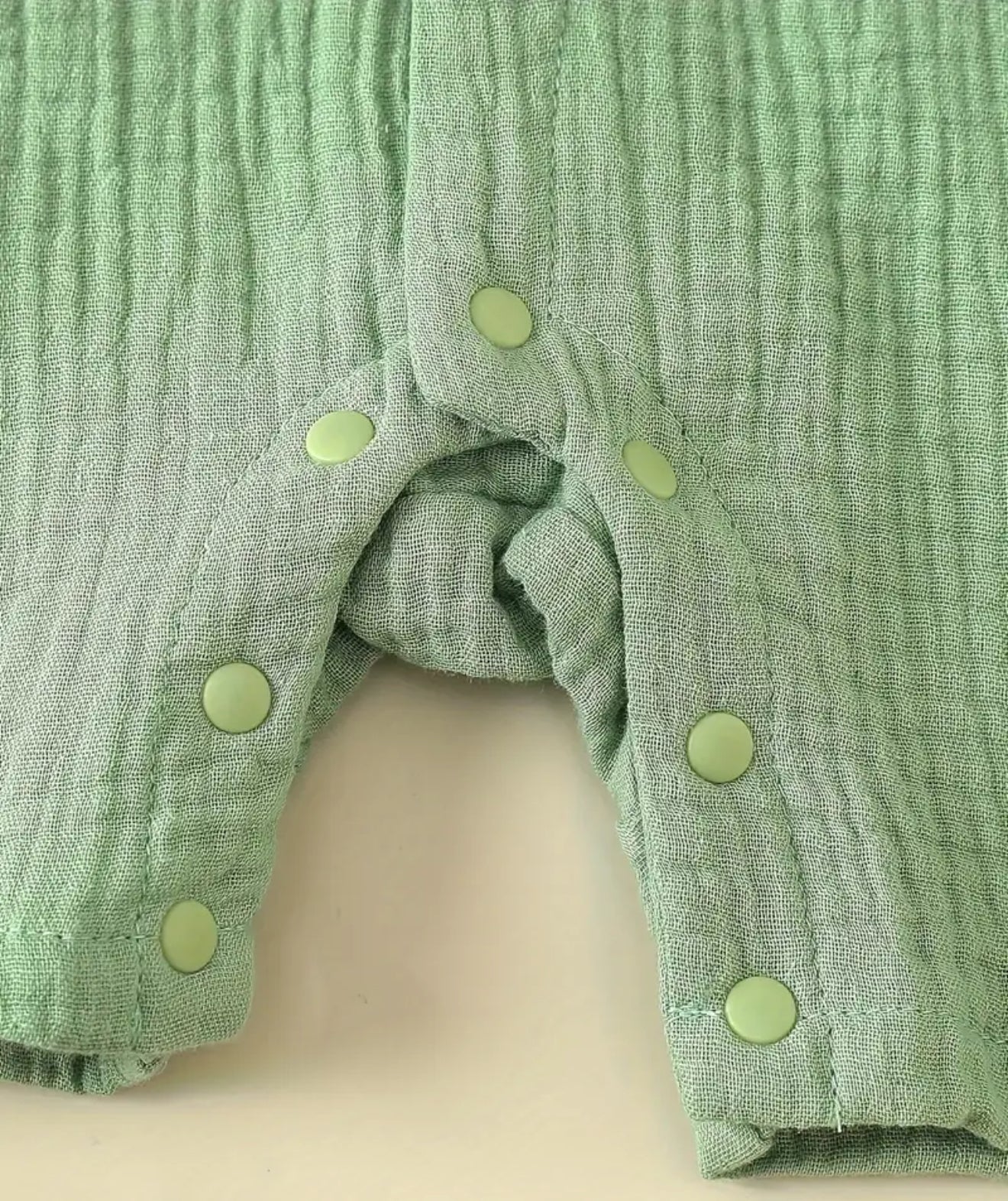 Harald Muslin Romper - Green