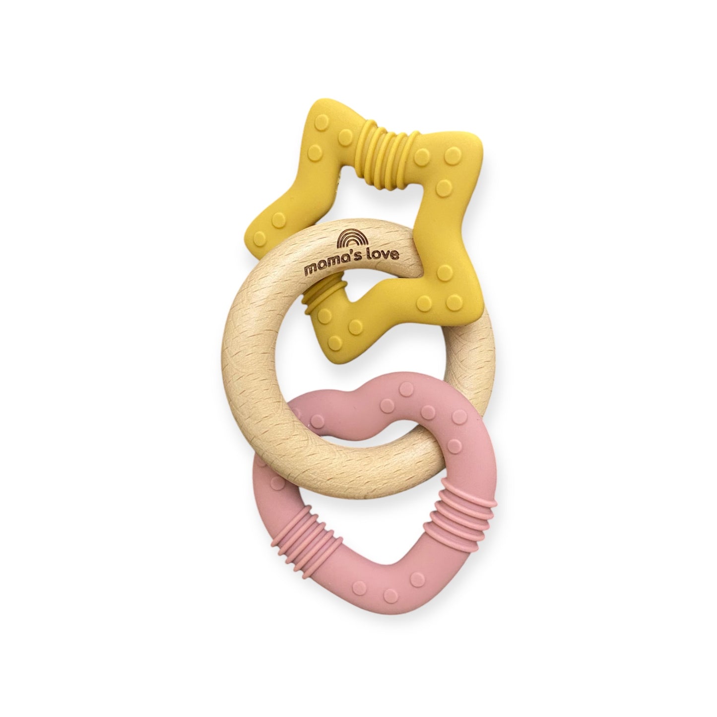 Silicone Star & Heart Teether