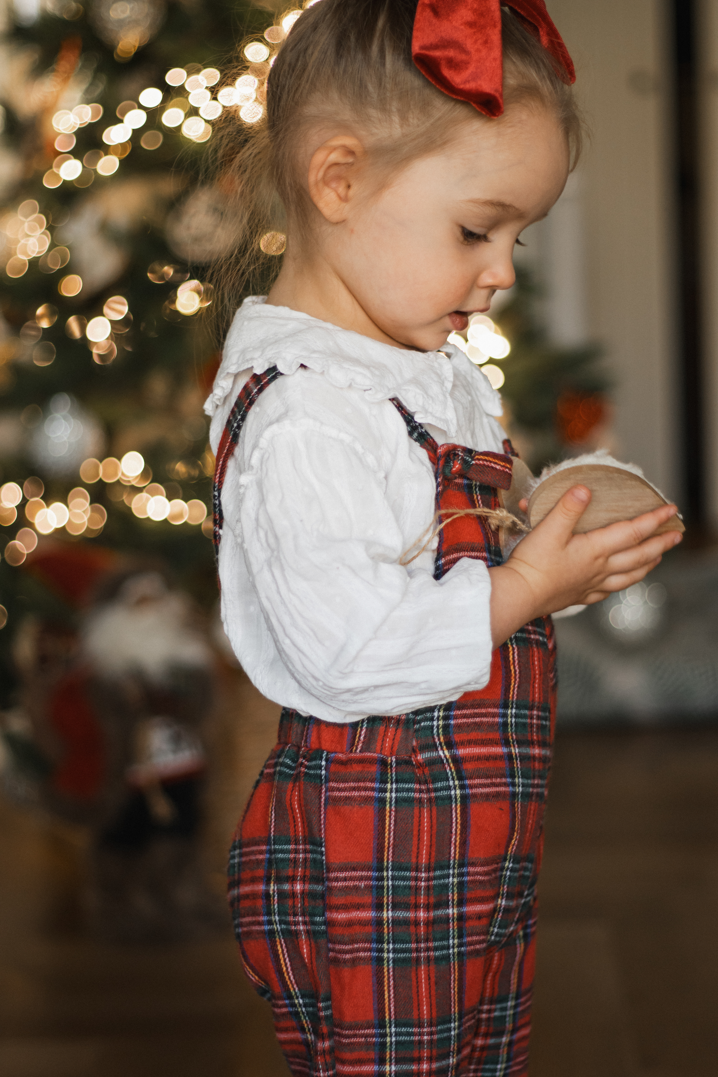Christmas Bell Bottom Jumpsuit - Red