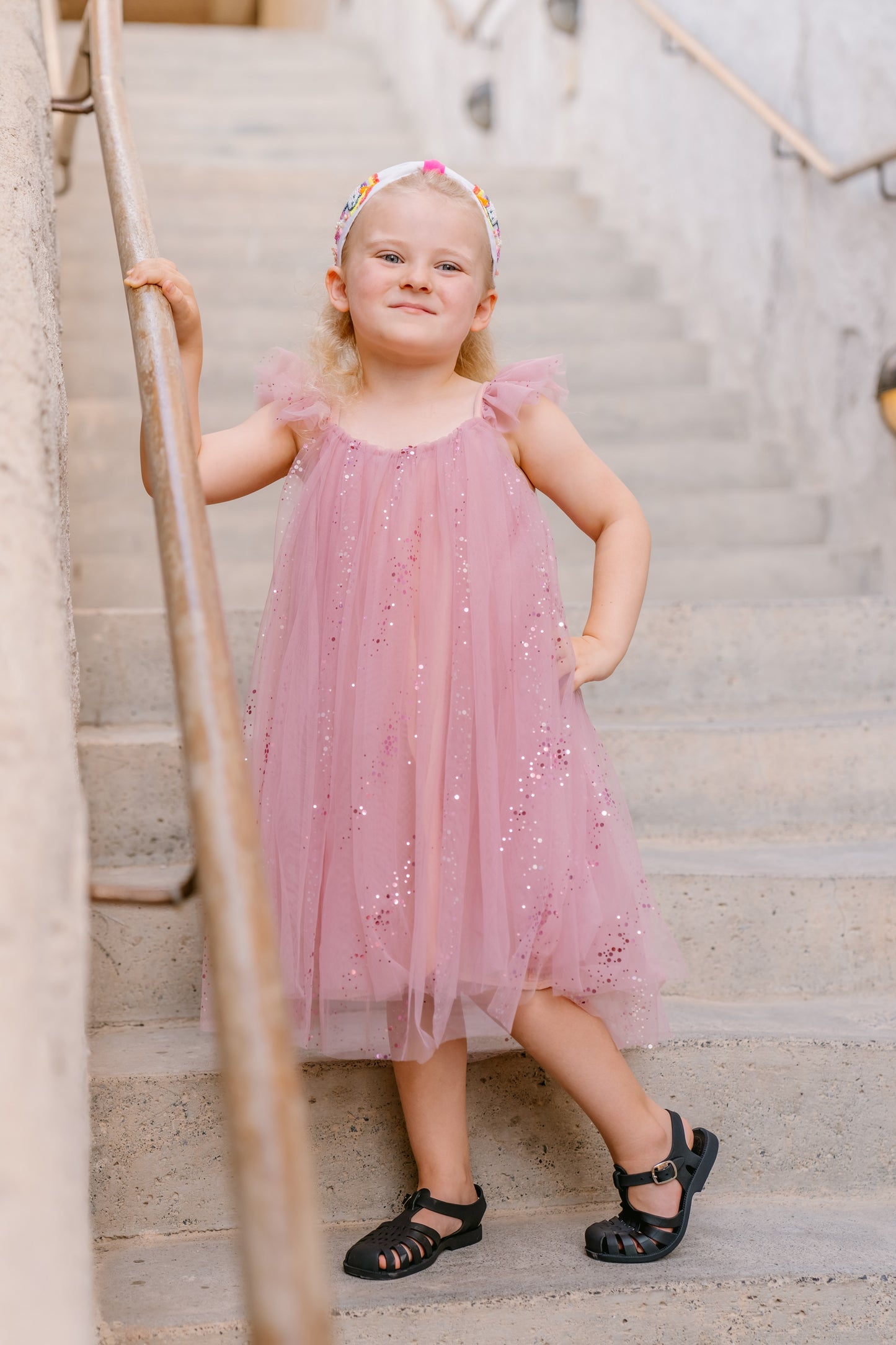 Belle Dress - Blush Pink