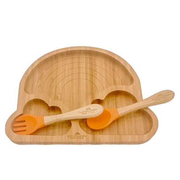 Bamboo Rainbow Suction Plate
