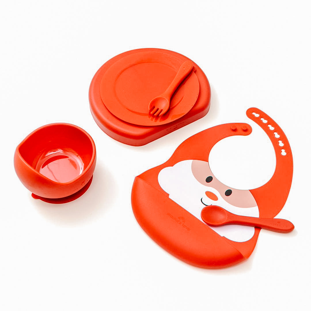 Christmas Silicone Santa Bib