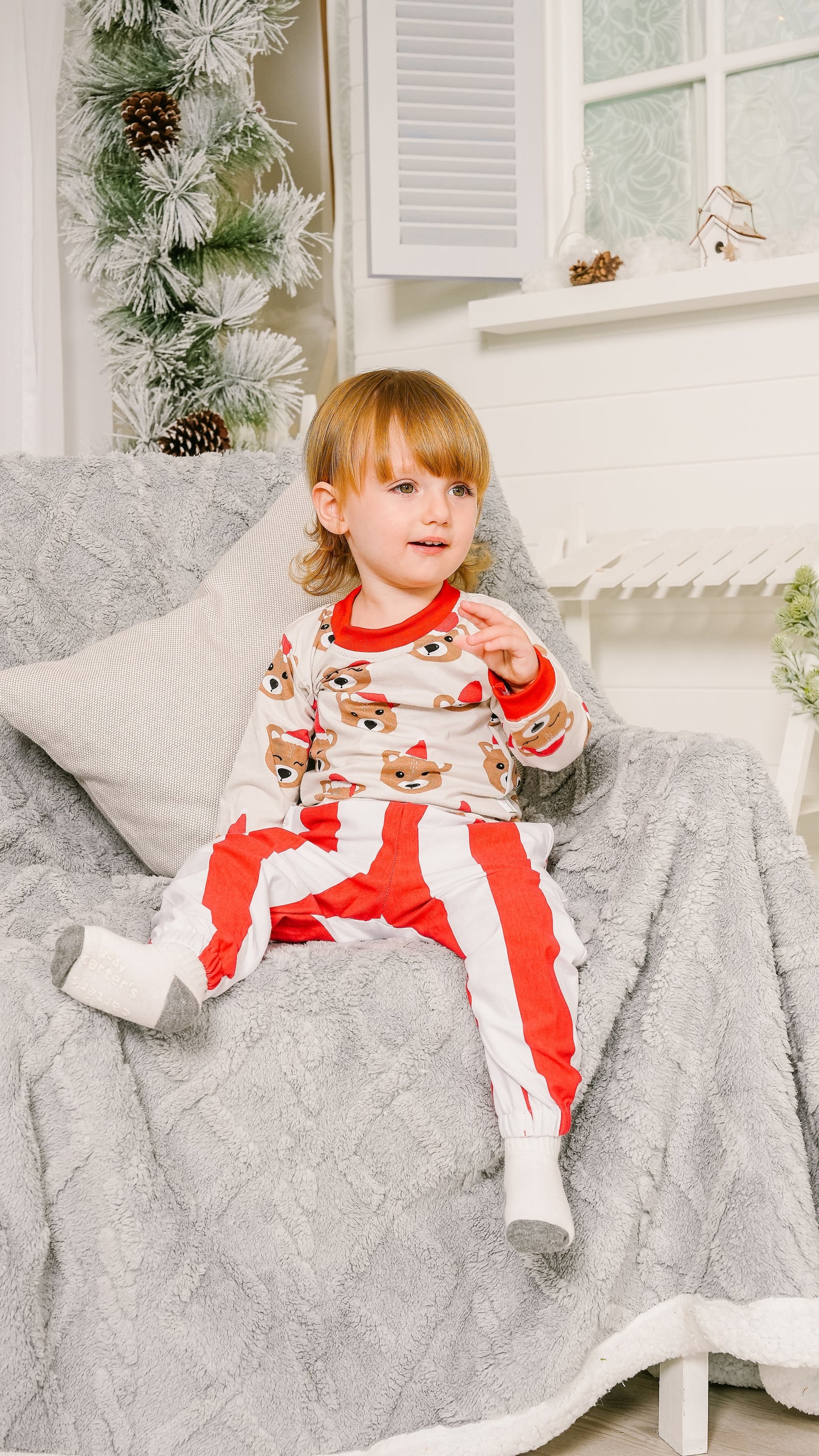 Santa Bear Pants Set