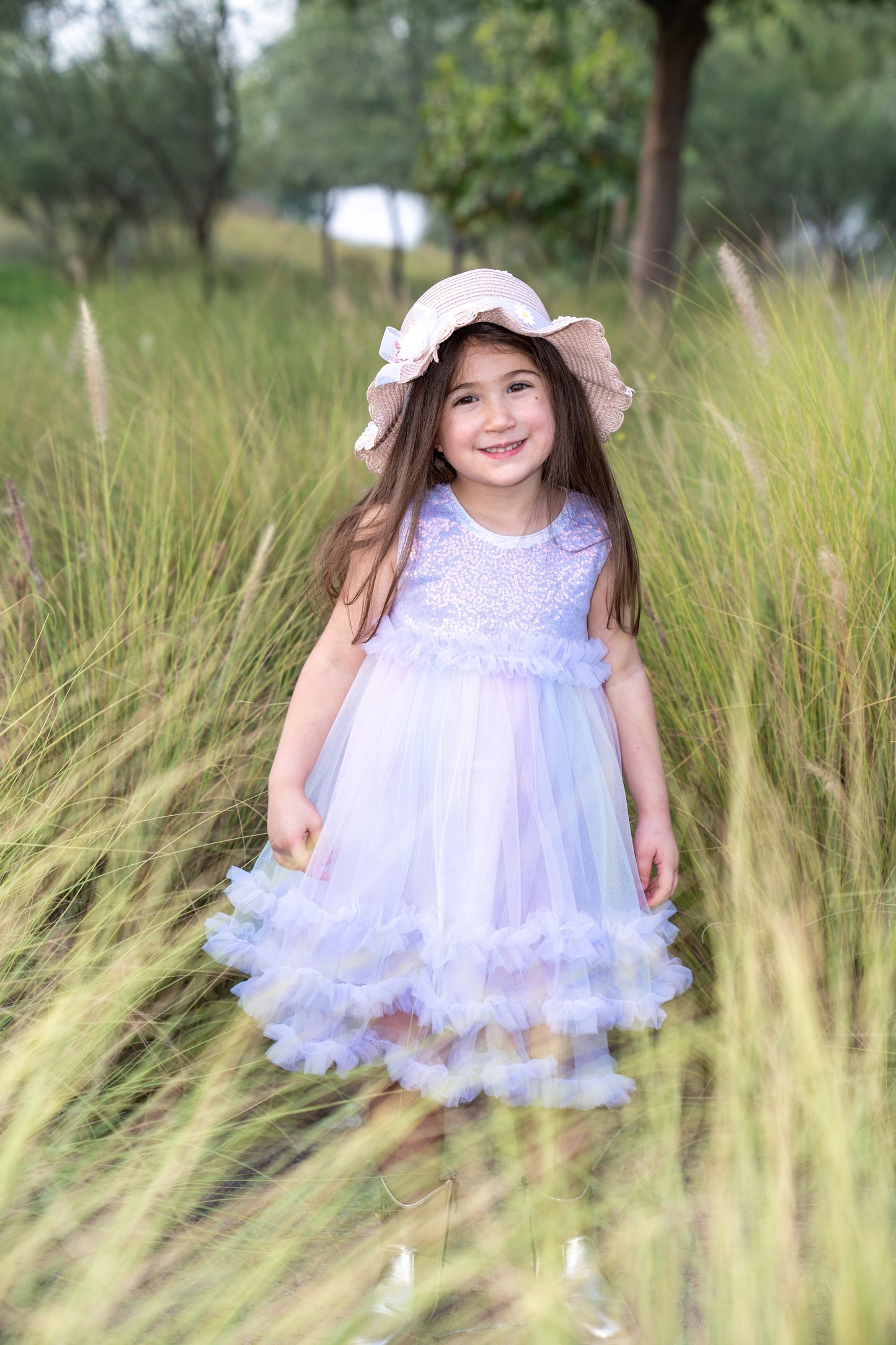 Bow Elegant Dress - Lavender