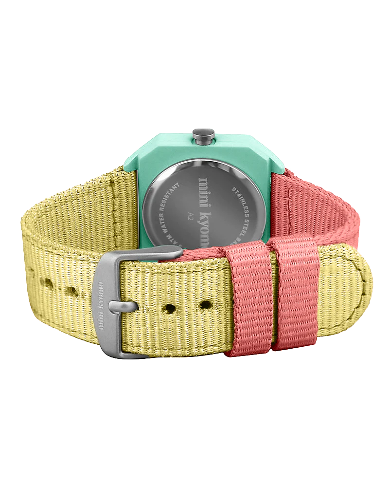 Mini Kyomo Bubble gum eco friendly kids watch -Green, Yellow + Pink