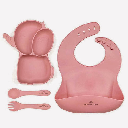 Elephant Silicone Suction Plate Set