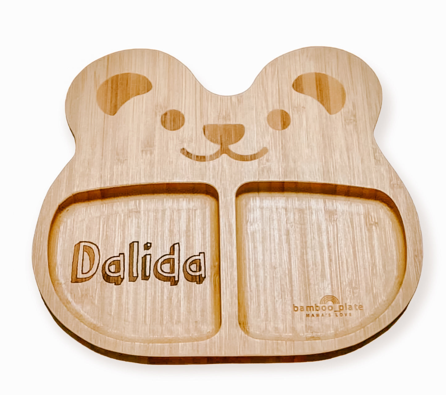 Personalized Bamboo Plate