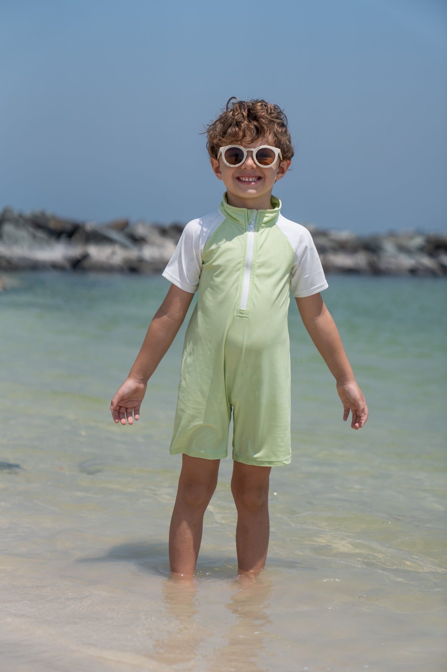 Boy / Unisex UV Suit - Pistachio