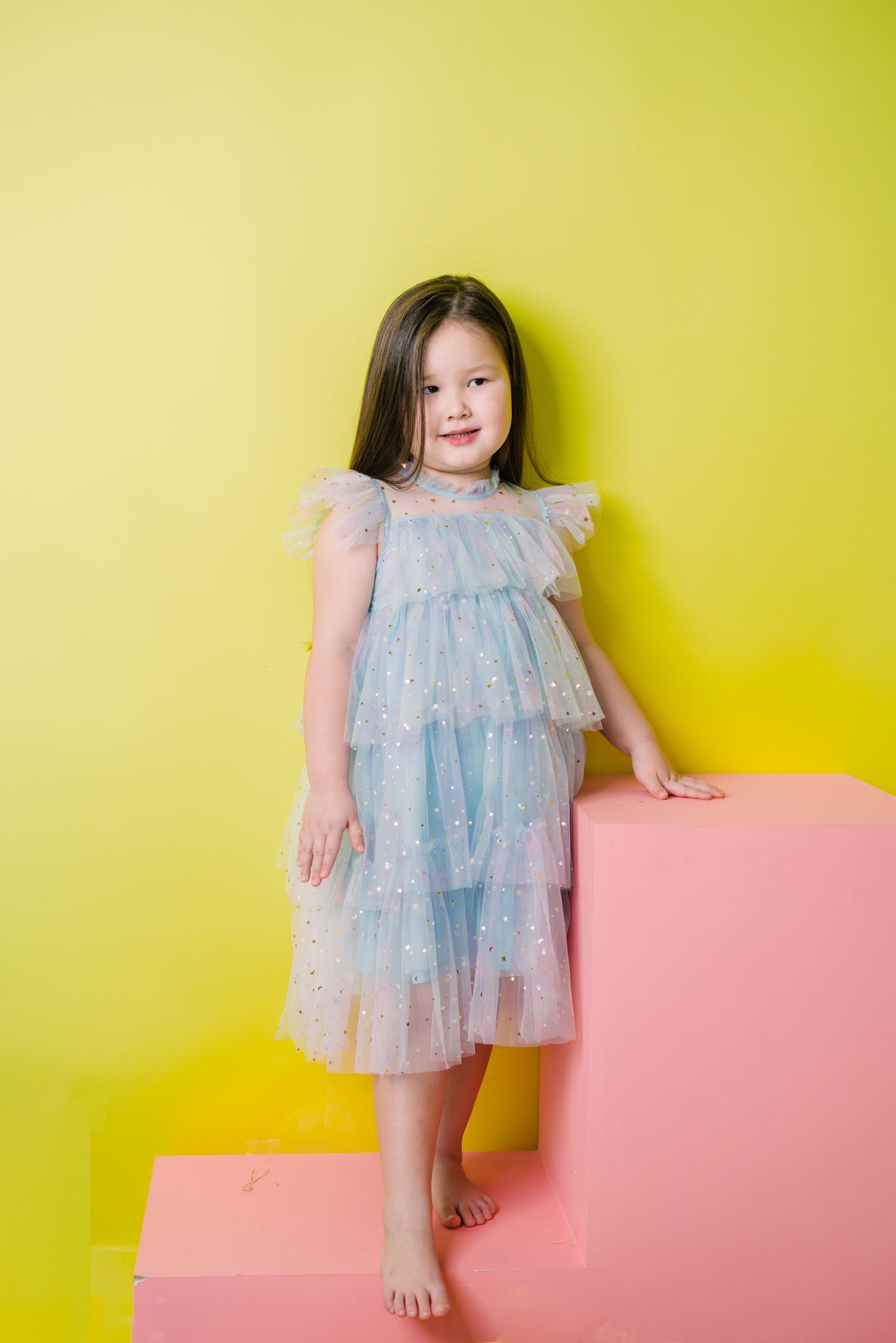 Princess Tulle Dress - Frozen Blue