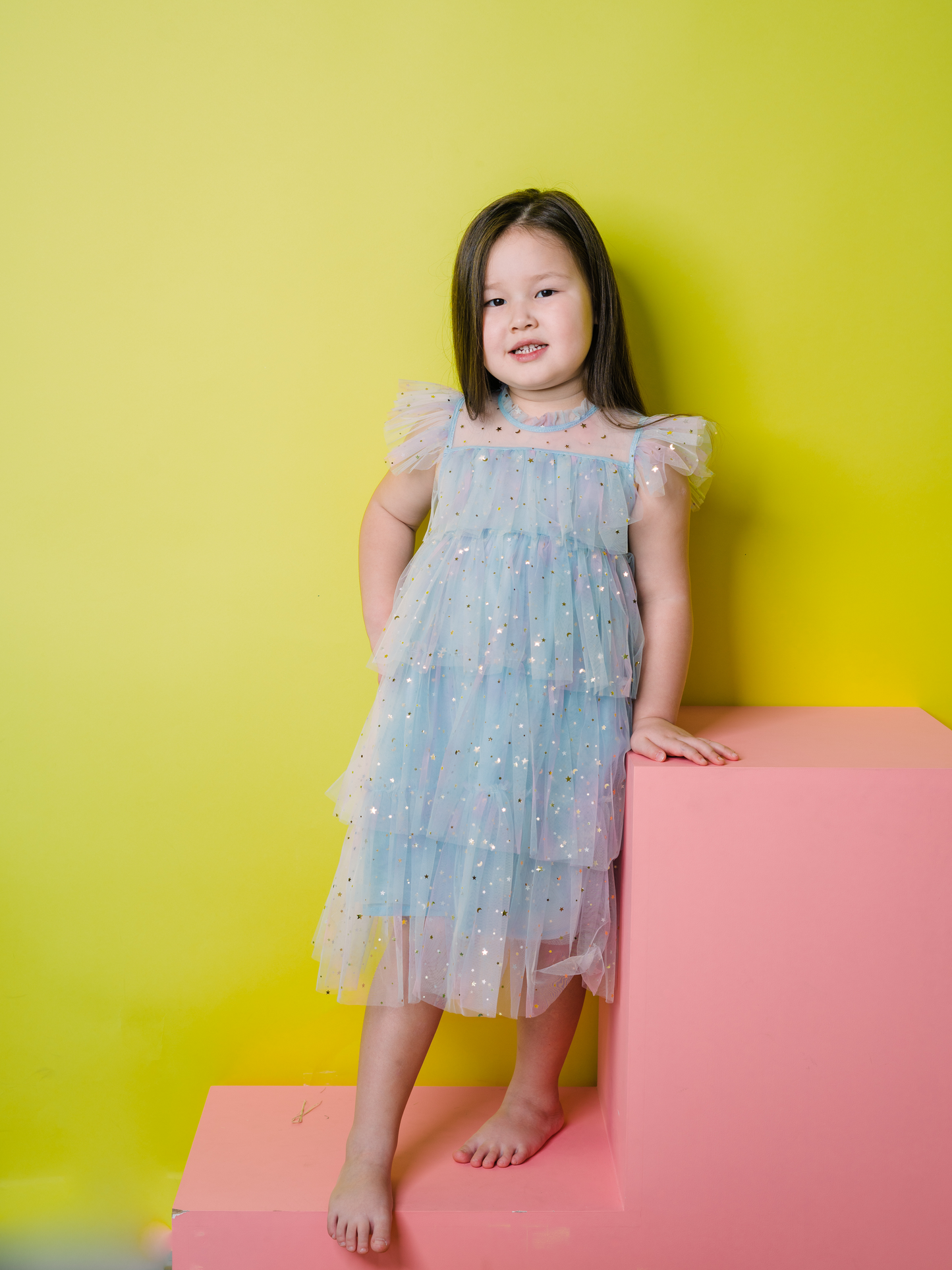 Princess Tulle Dress - Frozen Blue