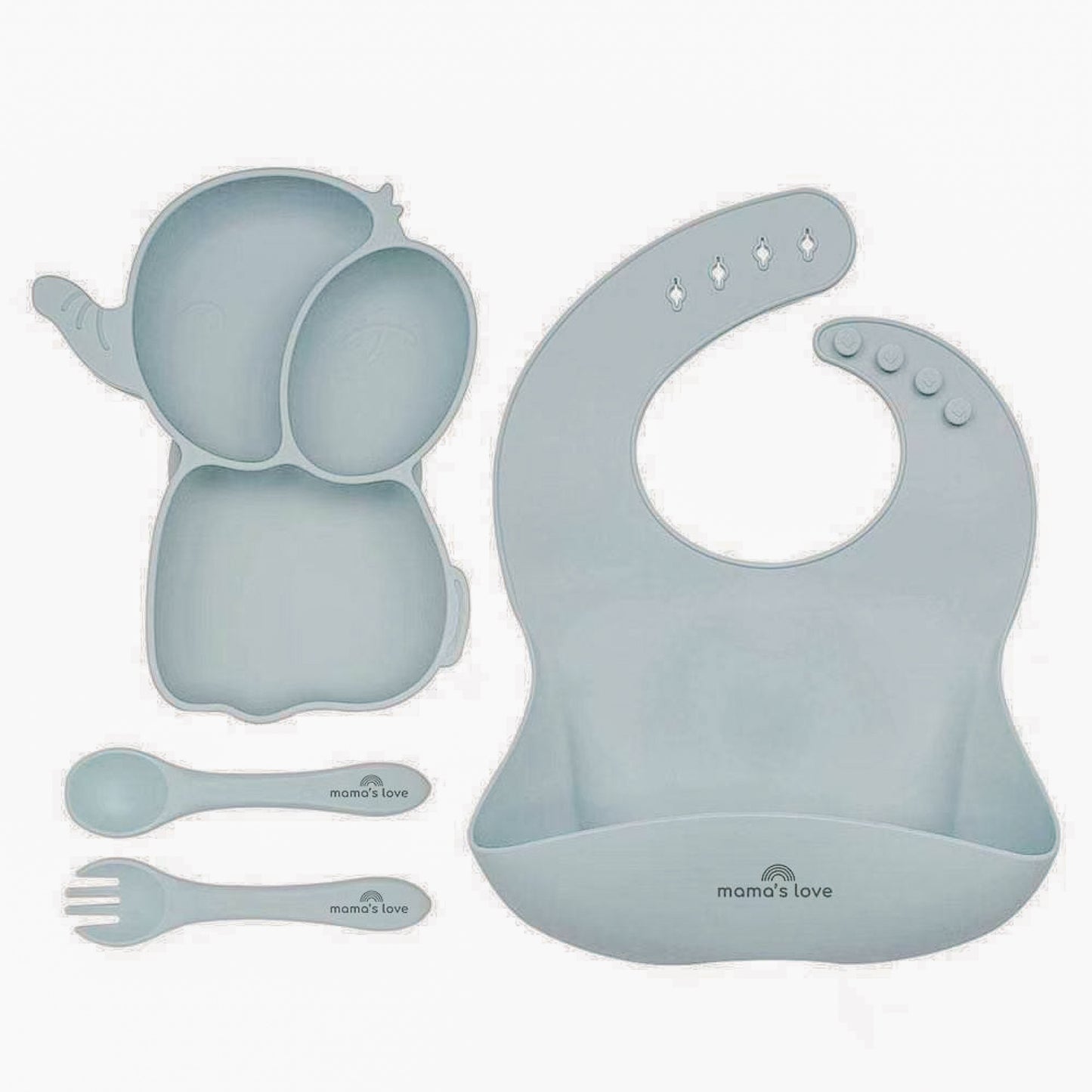 Elephant Silicone Suction Plate Set