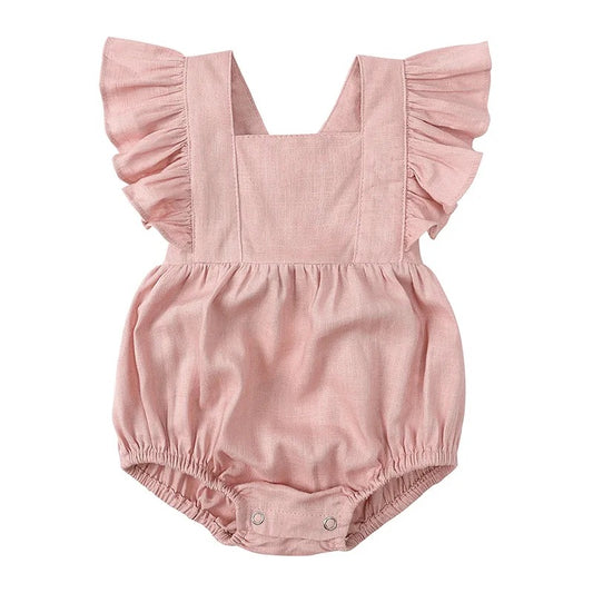 Gıda Vintage Bubble Linen Romper