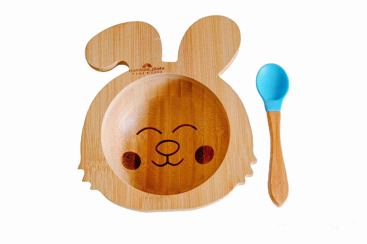 Bamboo Bunny Bowl with Suction