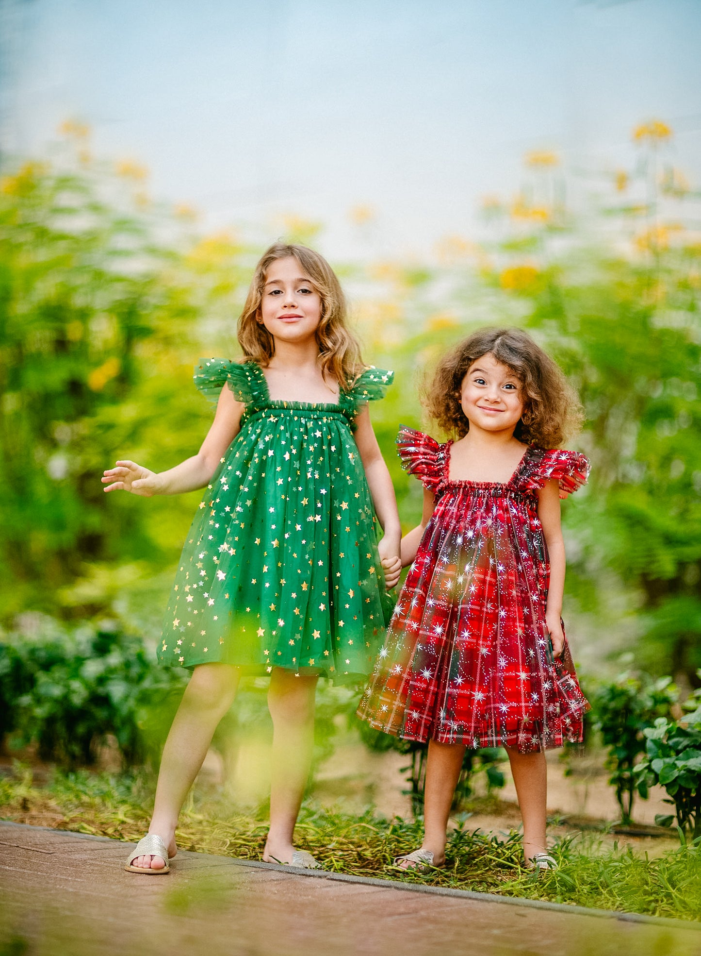 Christmas Elegant Tartan Snowflakes Dress