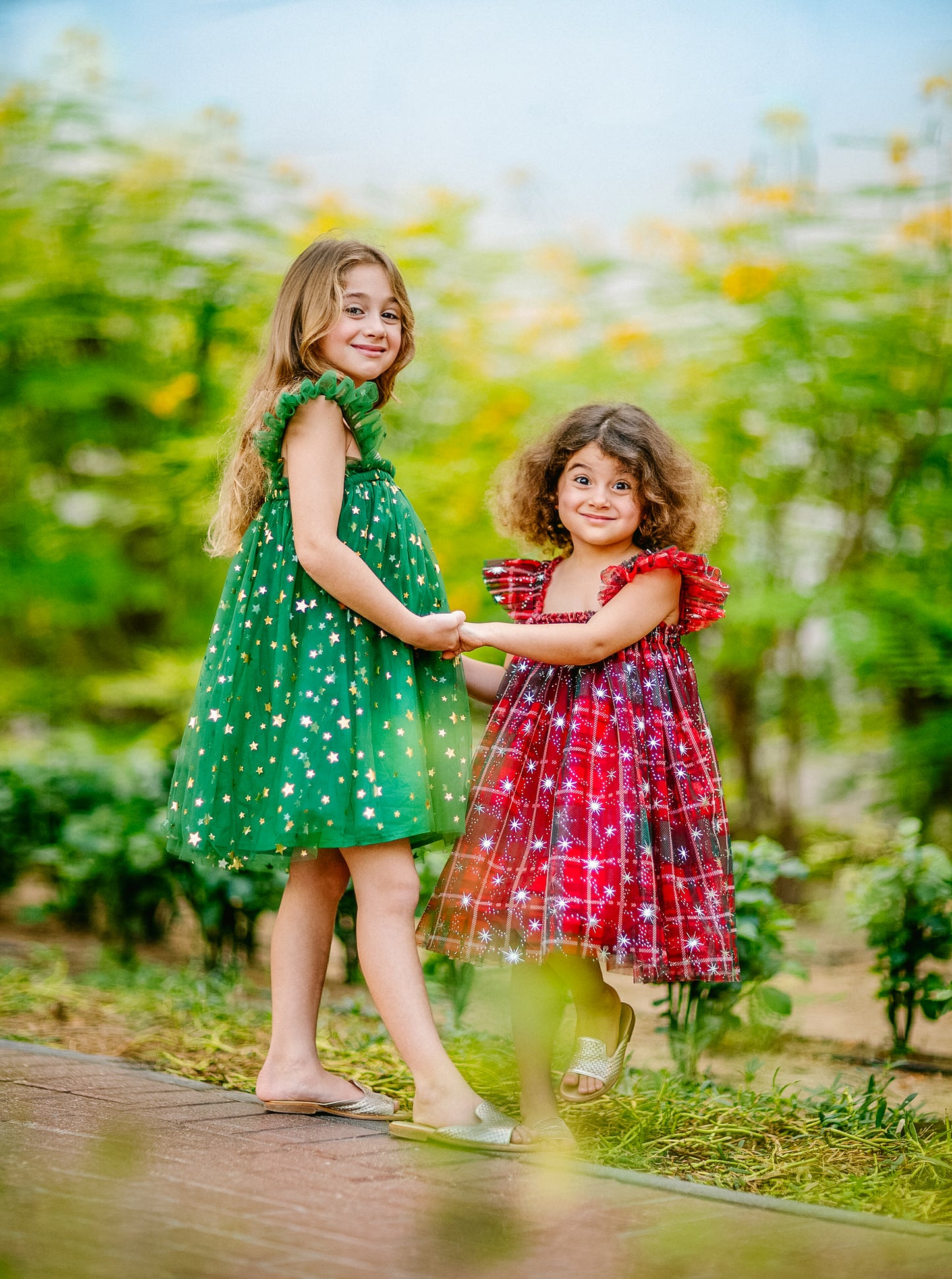 Christmas Elegant Tartan Snowflakes Dress