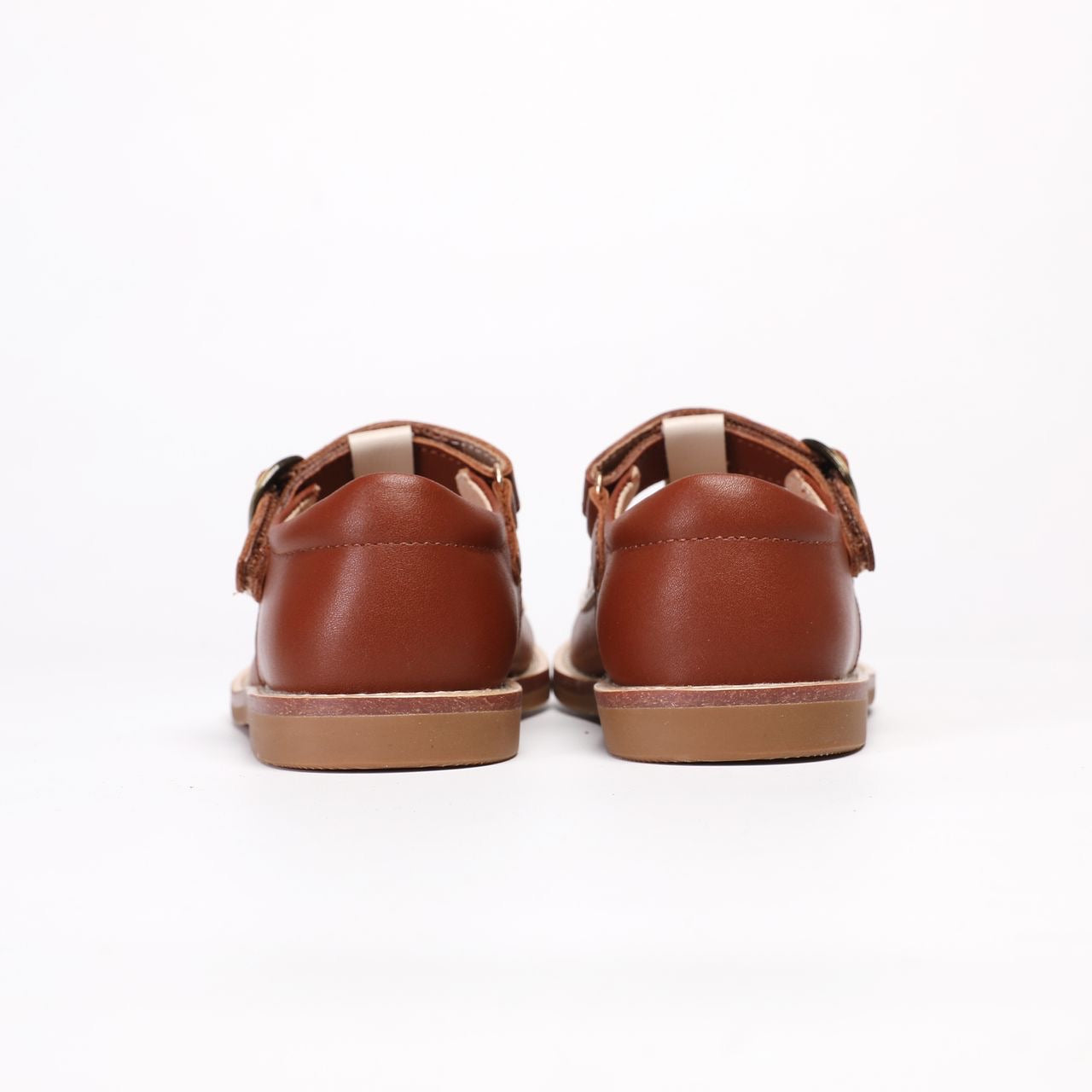 Emma Leather Shoes - Hazelbrown