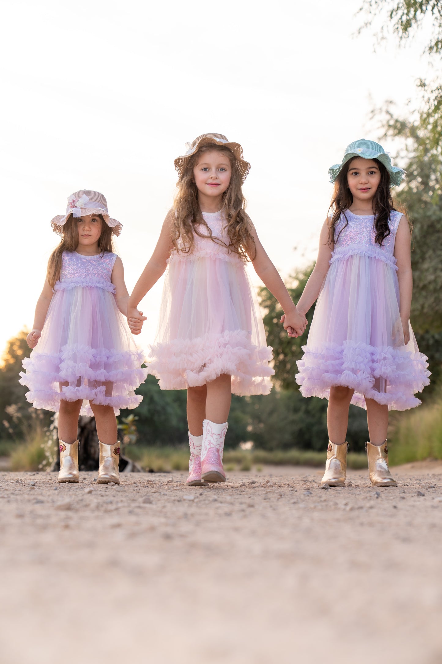 Bow Elegant Tulle Dress - Blush Pink