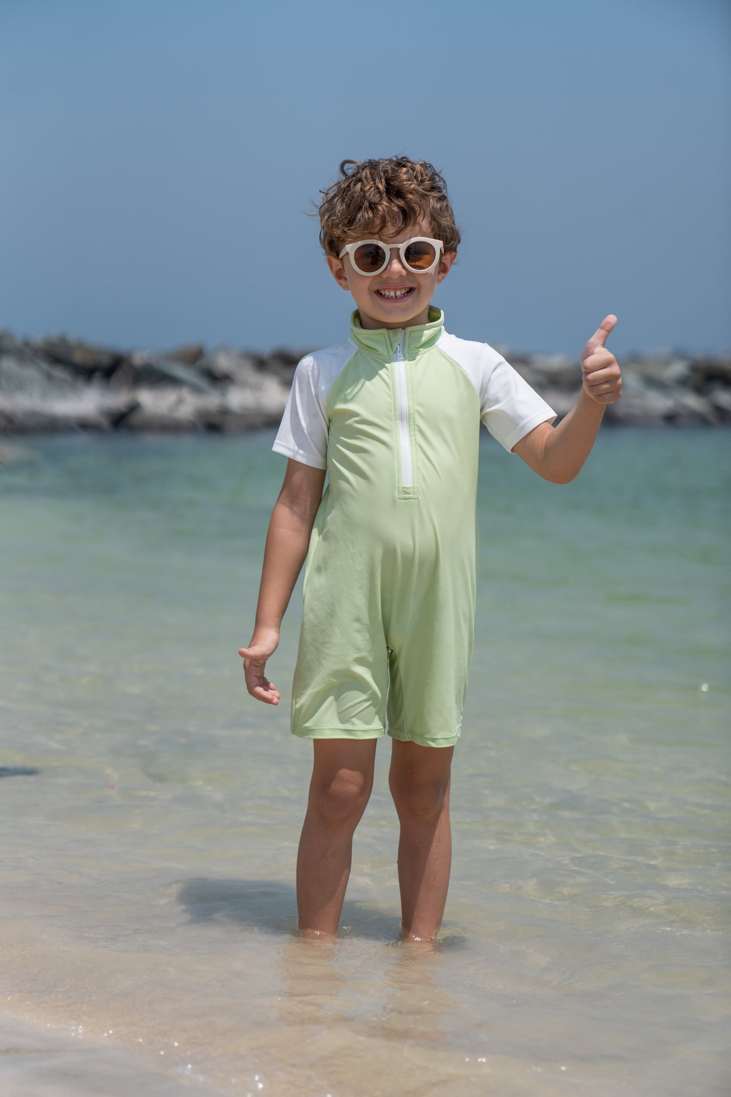 Boy / Unisex UV Suit - Pistachio