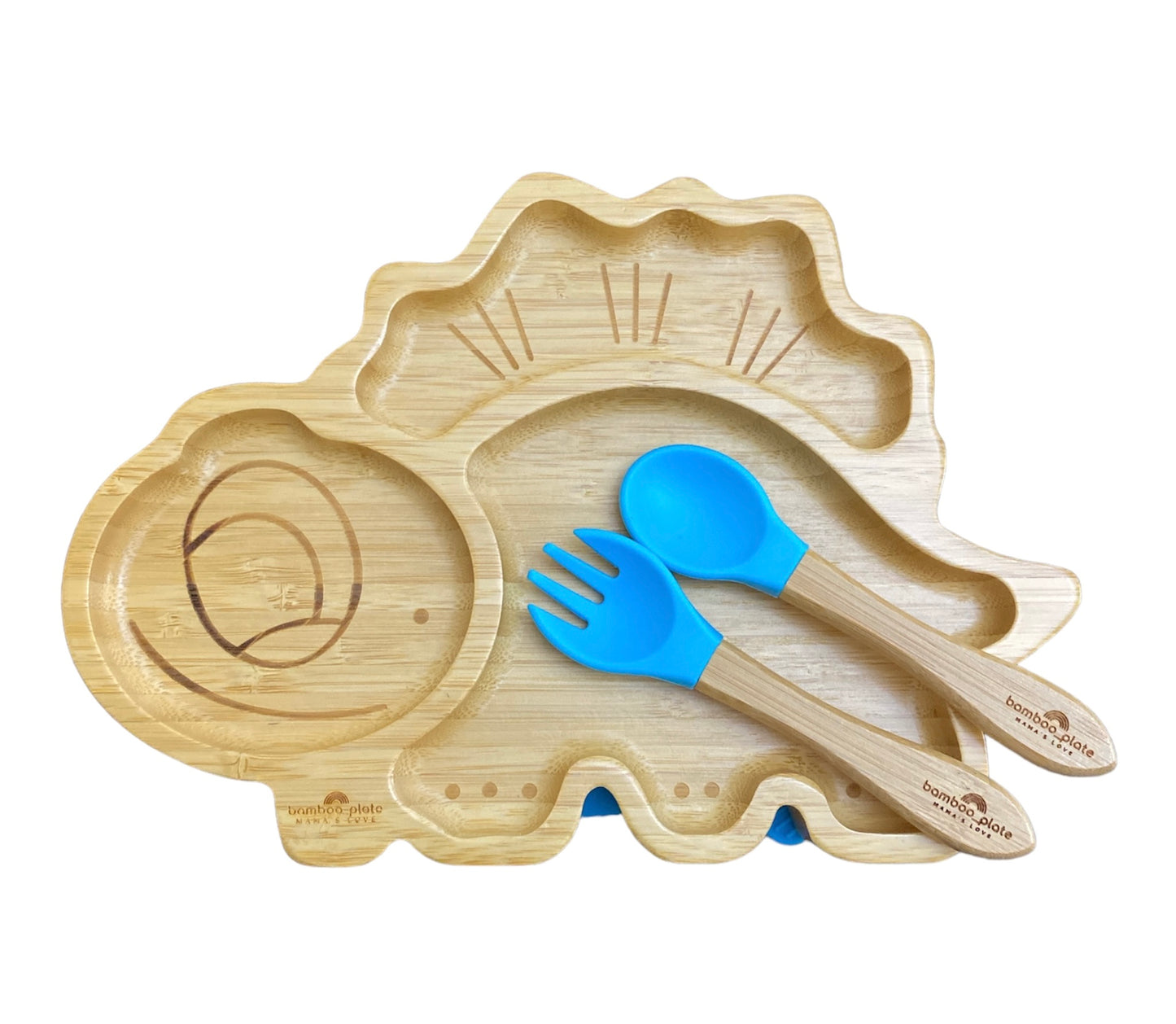 Bamboo Dino Suction Plate