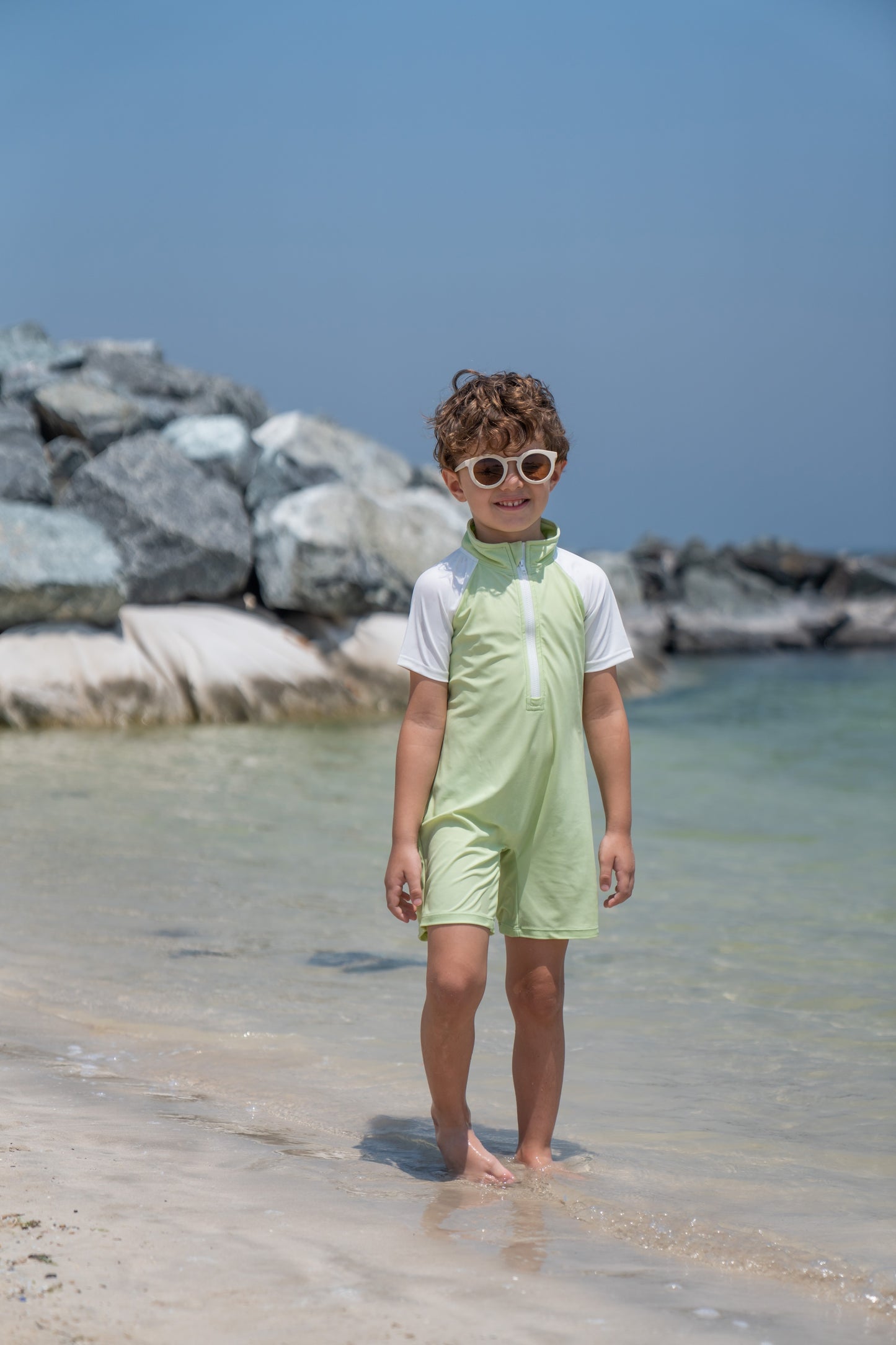 Boy / Unisex UV Suit - Pistachio