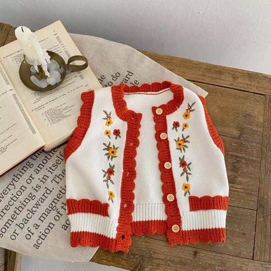 Camilla Embroidered Knit Vest