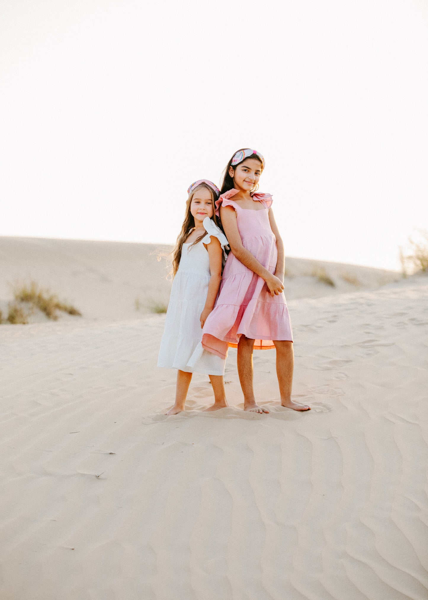 Desert Pure Linen Bow Dress