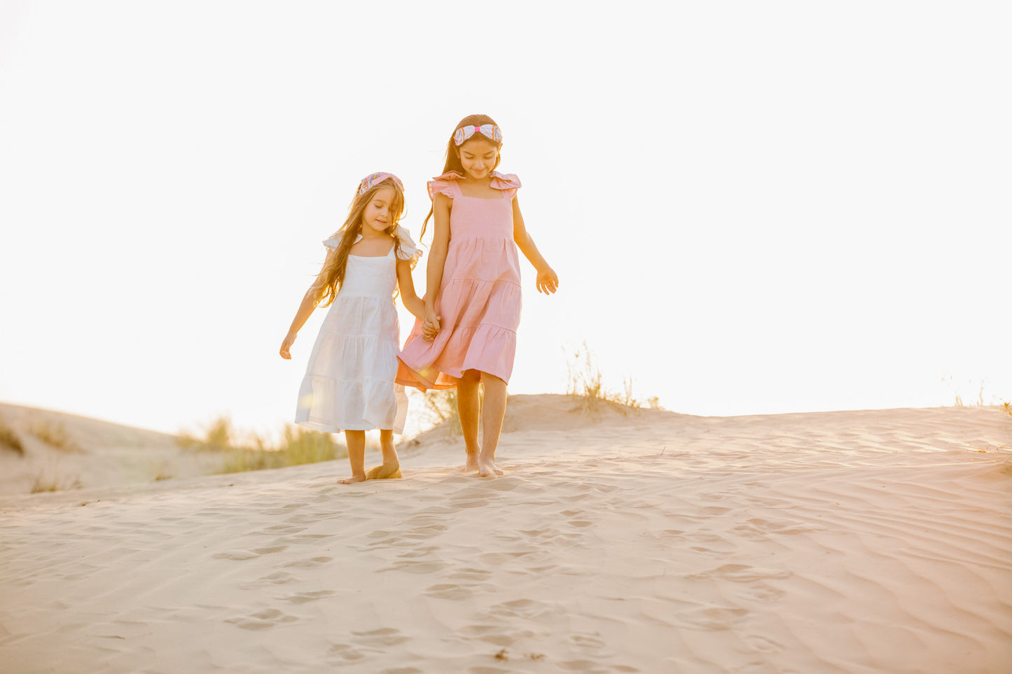 Desert Pure Linen Bow Dress