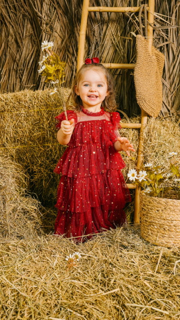 Princess Tulle Dress - Red