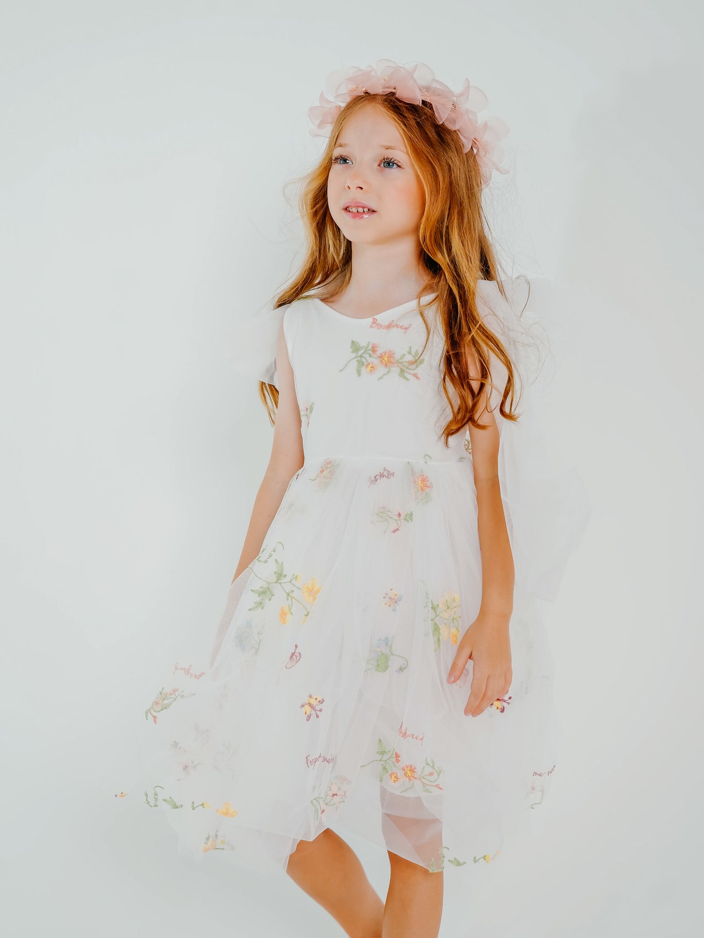 Blossom Tulle Embroidered Dress