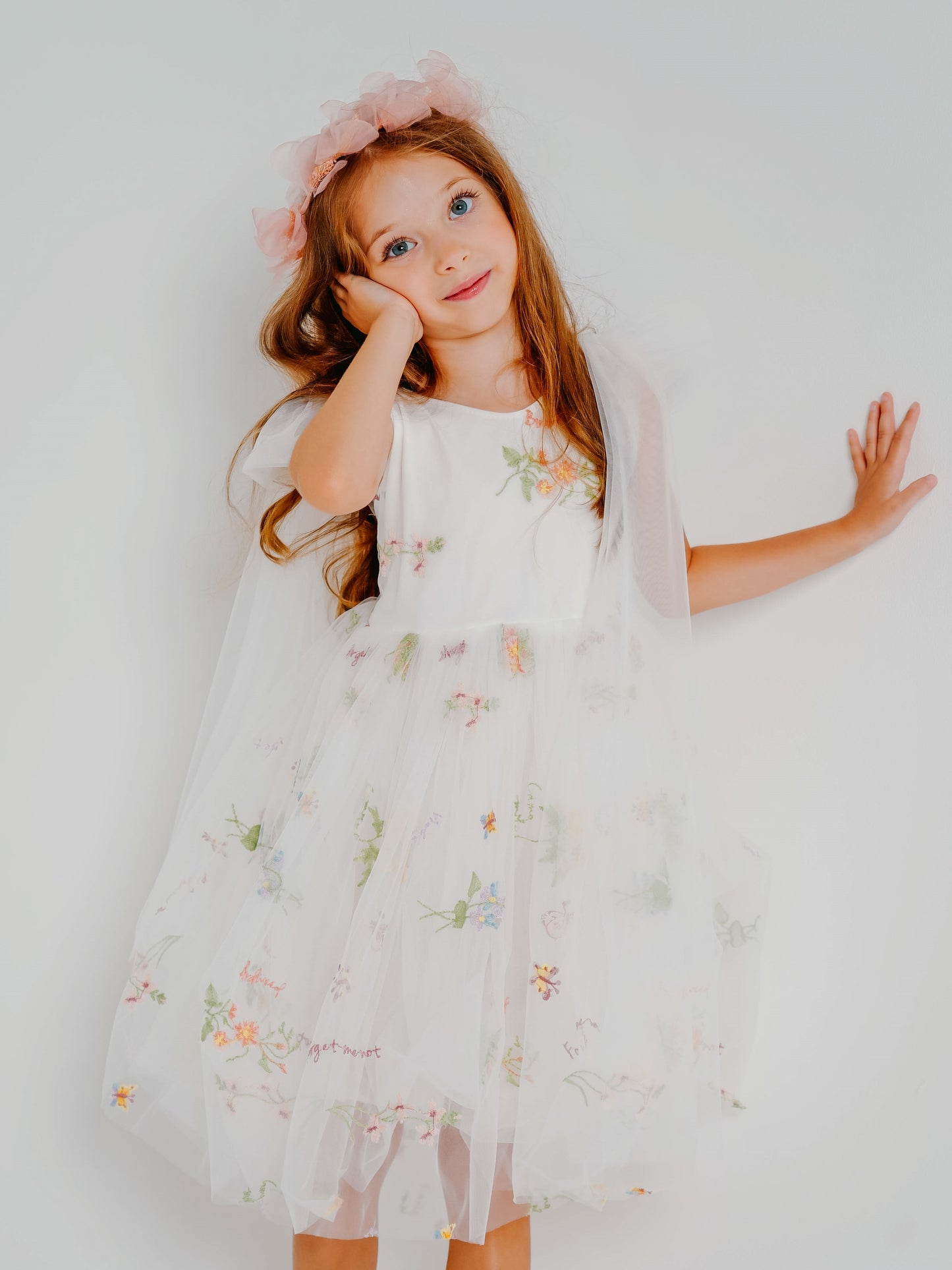 Blossom Tulle Embroidered Dress